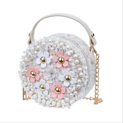 Women Bag Lady Little Girls Toddler Princess Lovely Bag Kids Baby Messenger Shoulder Crossbody Flower Bag