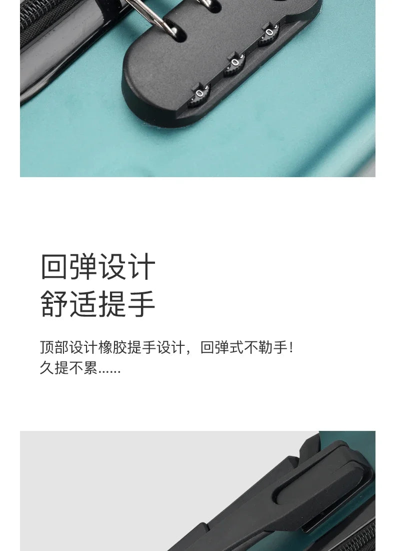 14 Inch Small Luggage Compartment 20*30*40 Cm Spring and Autumn Air Travel Boarding Password Box Travel Suitcase