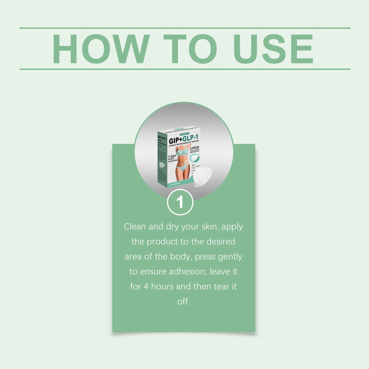 Body Care Patch - Gentle Care & Firming, Lifts Body Contours, Daily Lazy-Friendly Long-Lasting Body Shaping Patch