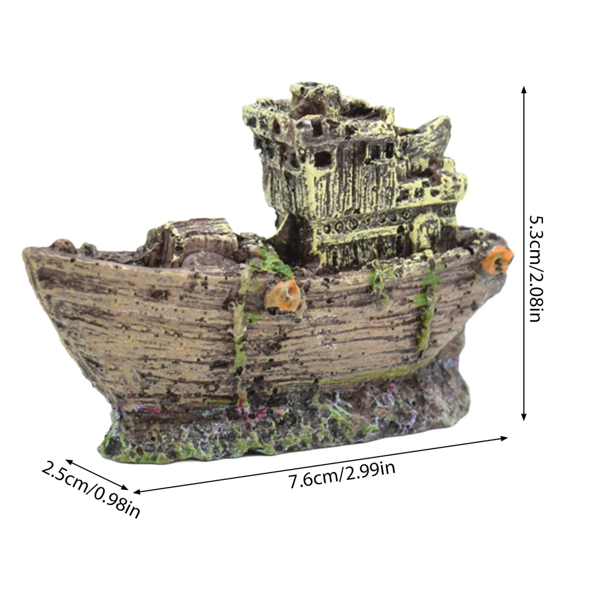 Fish Tank Artificial Bridge Resin Landscape Decoration Bridge Aquarium Equipment Accessories Ornament Cave Aquatic Pet Fish (Available)