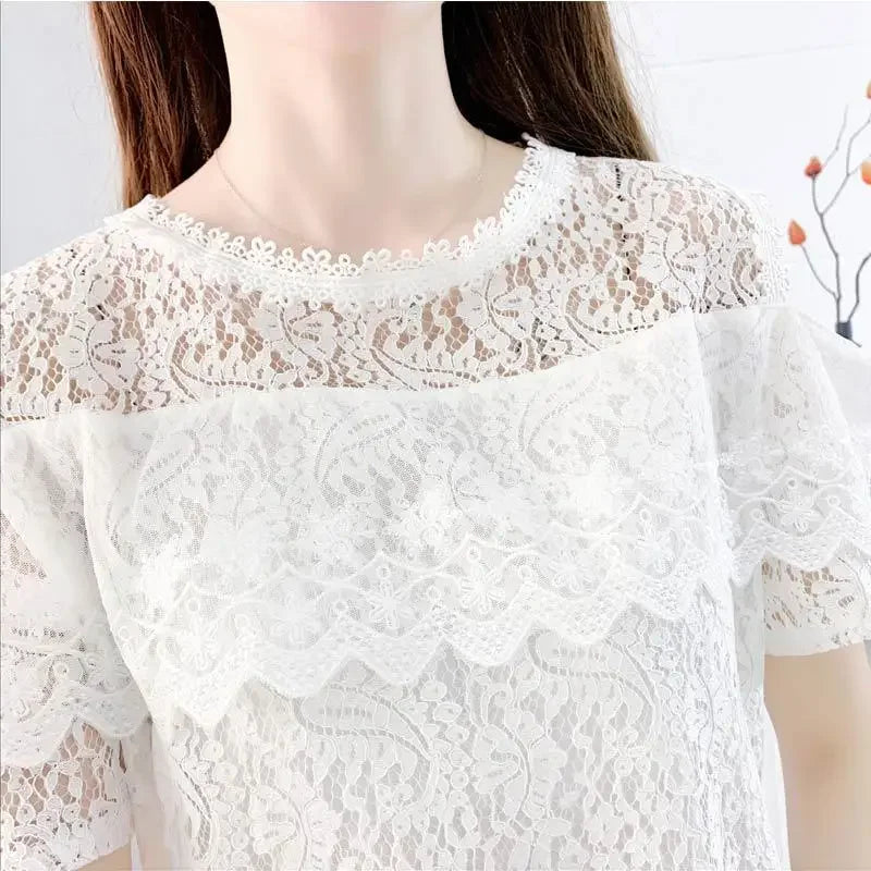 Short 2 Pieces Sets for Women Commuting Skirt White Mature Denim Sleeve Woman Outfit Blue Mini Kawaii Summer Fashion 2025 Full