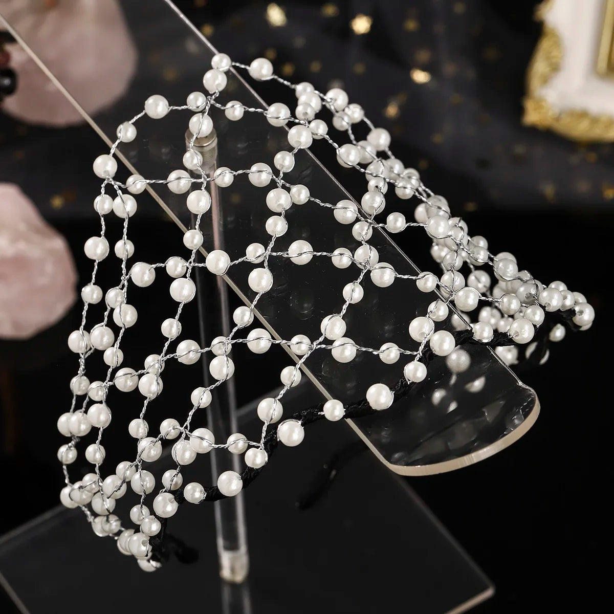 Elegant Handmade Weaving Tiara Hair Accessories Banquet Headpieces Exquisite Bridesmaid Gifts (Available)
