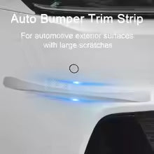 Car Anti-collision Strip Bumper Protector Elastic PVC Non-slip Self-adhesive Auto Front Rear Bumper Guard Protector Trim(Available)
