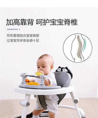 Baby Walker Anti-o-legs Multi-functional Anti-drop Anti-rollover Girl Baby Boy Walking Can Sit on Trolley U-shaped