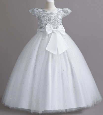 Stunning Little/Big Girls Lace Flower Girl Wedding Bridesmaid Birthday Party Holiday Pageant Easter Prom Fancy Dress