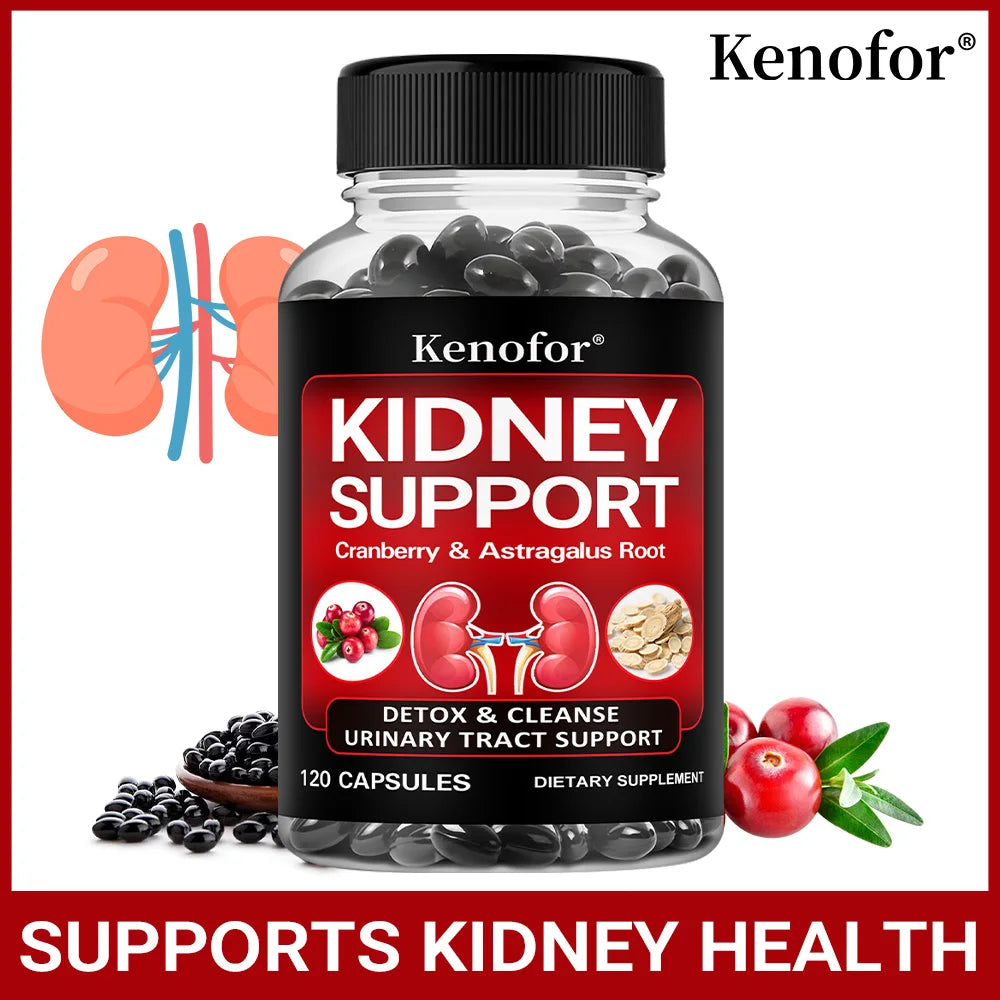Kidney Support Cleanse Detox Supplement - with Cranberry and Astragalus Root - Supports Urinary Tract and Bladder Health