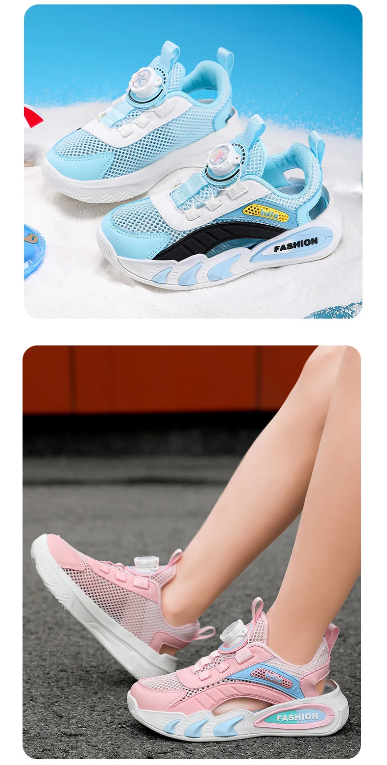 boy Kids Spring Sneakers Girls School Casual Shoes Outdoor Breathable Running Shoes Light Soft Pink Non-slip Children Shoes