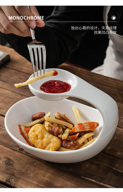 Creative Ceramic Beautification, Dessert Plate, Dim Sum Plate, Sushi Plate, Hotel, Molecular Kitchen Display Plate.