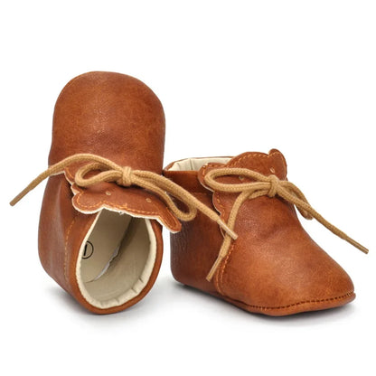 Baby Boys Leather Shoes Newborn Girls Soft Sole The First Walkers