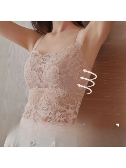YUQI Lace Minimizer Bra - Big Bust Full Cup | Summer Thin Anti-Slip Beauty Back Lingerie Sexy Comfort No Underwire  Full Cup