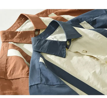 Short-sleeved Men's Versatile Casual and Fashionable Loose and Handsome Shirt(AVailable)