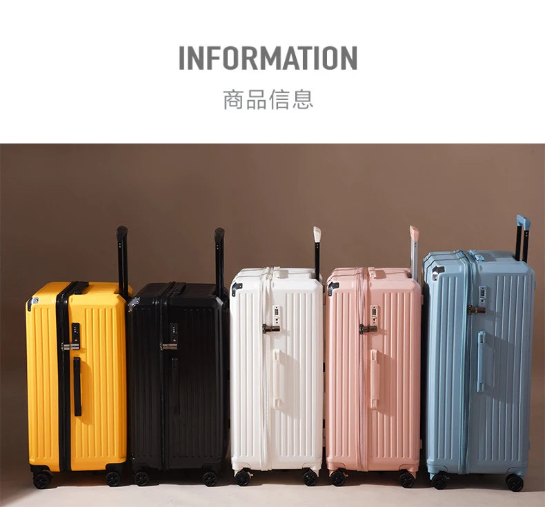 Oversized capacity student pull rod suitcase 28 "brake universal wheel travel luggage men's and women's password 32 " travel box