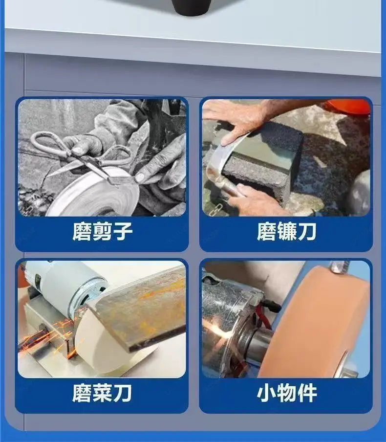 Small Grinding Wheel Machine Desktop Thickness Double Grinding Wheel Household Infinity Small Electric Grinding and Polishing
