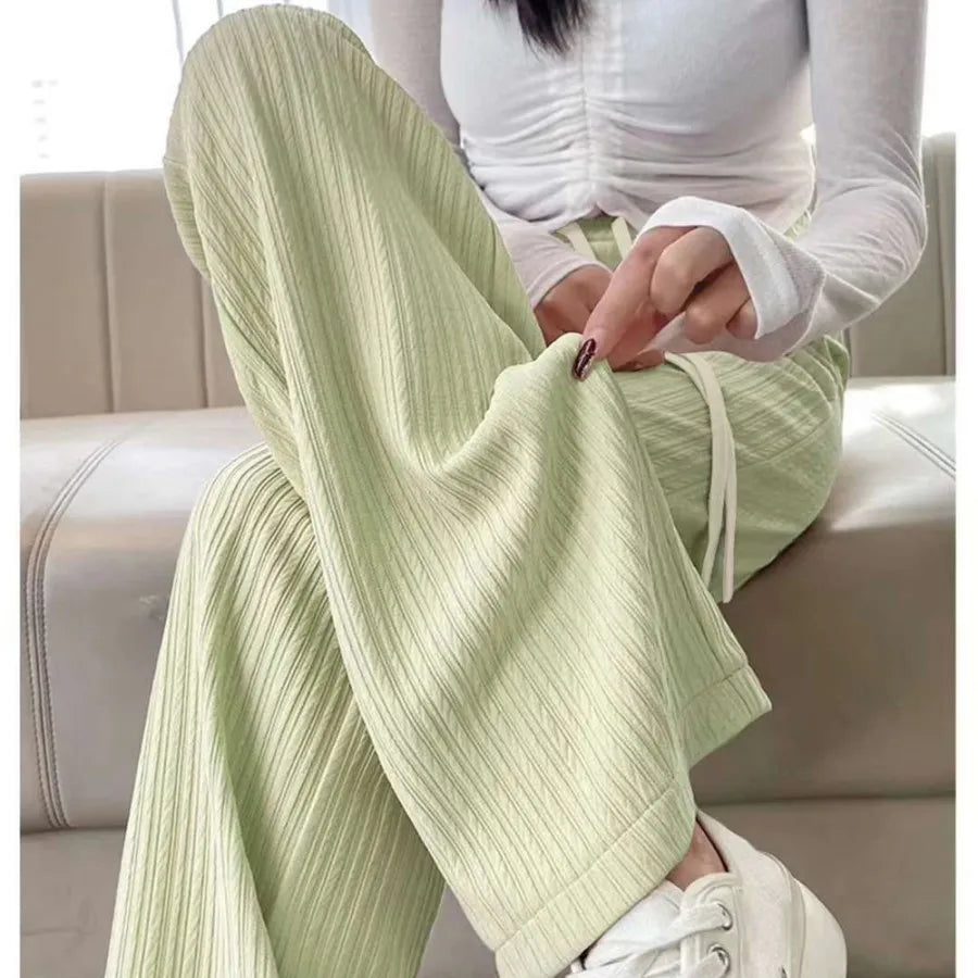 Women's Pencil Pants Jogger Sweatpants Thin Material Seven/Nine Points Length Boting Trousers for Spring Season (Available)