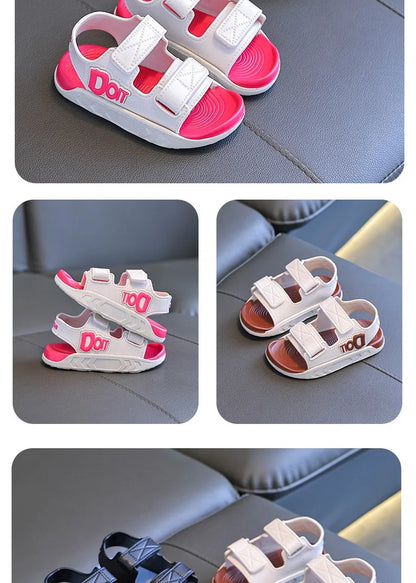 Child sandals new summer fashion open-toe shoes boys girls Lightweight Breathable Casual beach shoes students kids Flat sandals