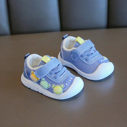 Baby Toddler Shoes Four Seasons Shoes 0 To 3 Years Old Baby Shoes Soft Bottom Non-slip Girls Boys Mesh Breathable Single Shoes