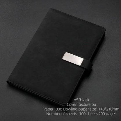 Notebook Set Single Book and Set Selection, Skin Feel and Color Changing PU Material Cover A5 Work Notebook Gift Box Set