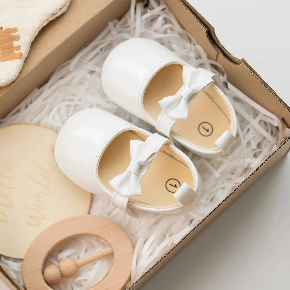 Baby Girls Shoes Bowknot Princess Dress Shoes PU Anti-slip Soft Sole Infant First Walkers Newborn Crib Baby Shoes