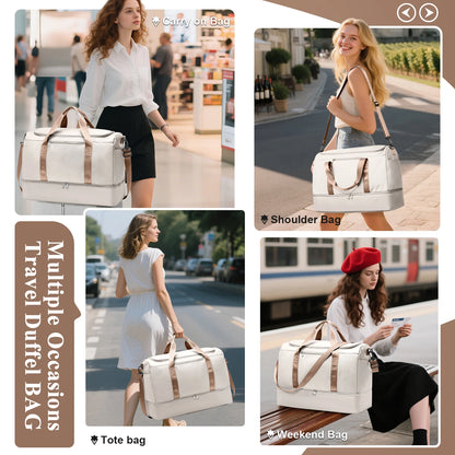Travel Bags for Luggage Handbag Large Capacity Tote Bag Airport Carry-On Luggage, Business Trip & Vacation Bag for Women/Men