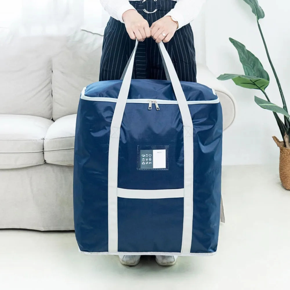 Durable Travel Luggage Bag Waterproof Washable Foldable Storage Bag Moisture Proof Large Capacity Clothing Organizing Bag Moving