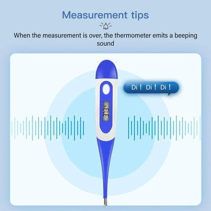 Household Adults Children Thermometers for Fever Thermometer Electronic Soft Head Digital Oral Armpit Temperature Measurement
