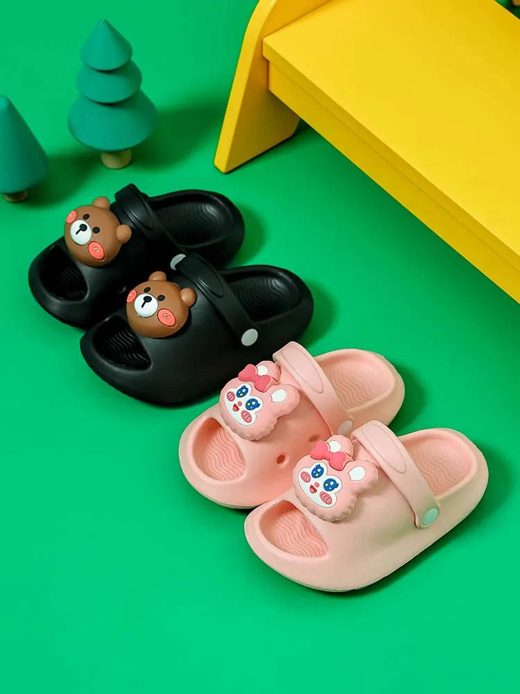 Cute three-dimensional animal summer children's EVA slippers for boys and girls beach shoes,suitable for indoor and outdoor wear
