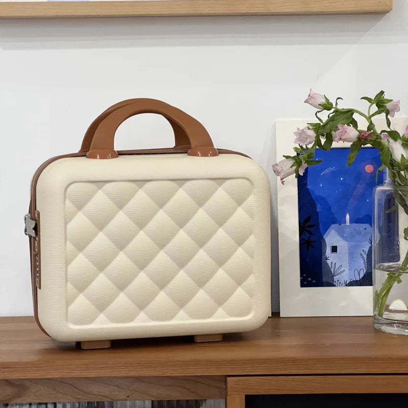 14 inch Lightweight Carrying Case Travel Cosmetic Case Portable Small Makeup Hand Bag