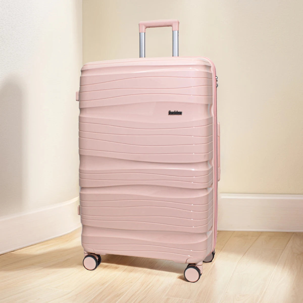 Luggage Trolley Case for Women, 20-Inch Small Carry-On, Double-Layer Explosion-Proof Zipper, Multifunctional Password Box, 2025 New Model