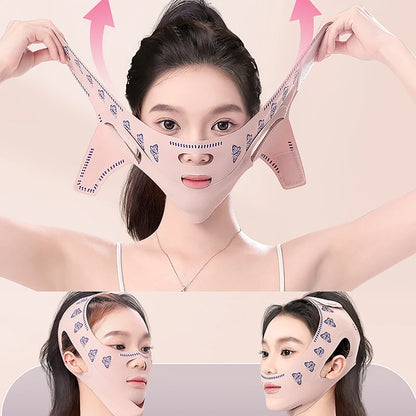 Breathable V Face Cheek Lift Up Band Face Thin Mask Reduce Double Chin V-Line Shaping Bandage Face Bandage Skin Care