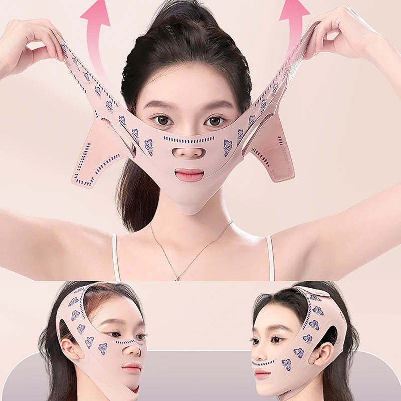 Breathable V Face Cheek Lift Up Band Face Thin Mask Reduce Double Chin V-Line Shaping Bandage Face Bandage Skin Care