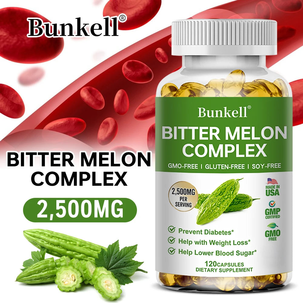 Bitter Melon Extract - Helps balance blood sugar and blood lipids, promotes overall metabolic health, weight management,