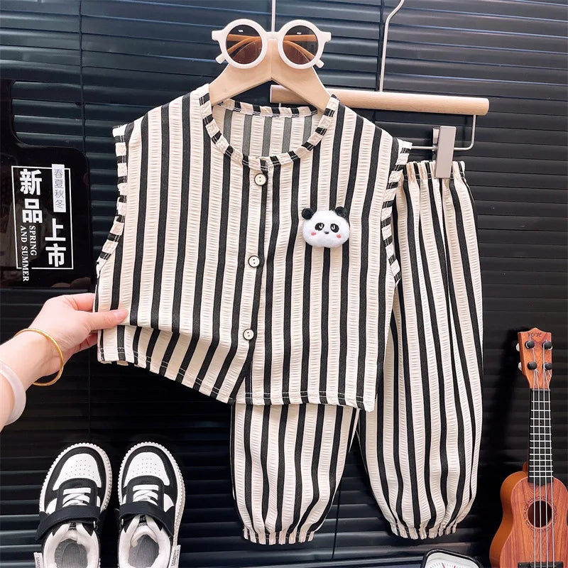 Children's Clothing Sets Pands Tanks+Short Pants Baby Outfit Set