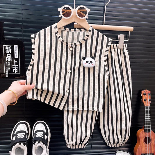 Children's Clothing Sets Pands Tanks+Short Pants Baby Outfit Set