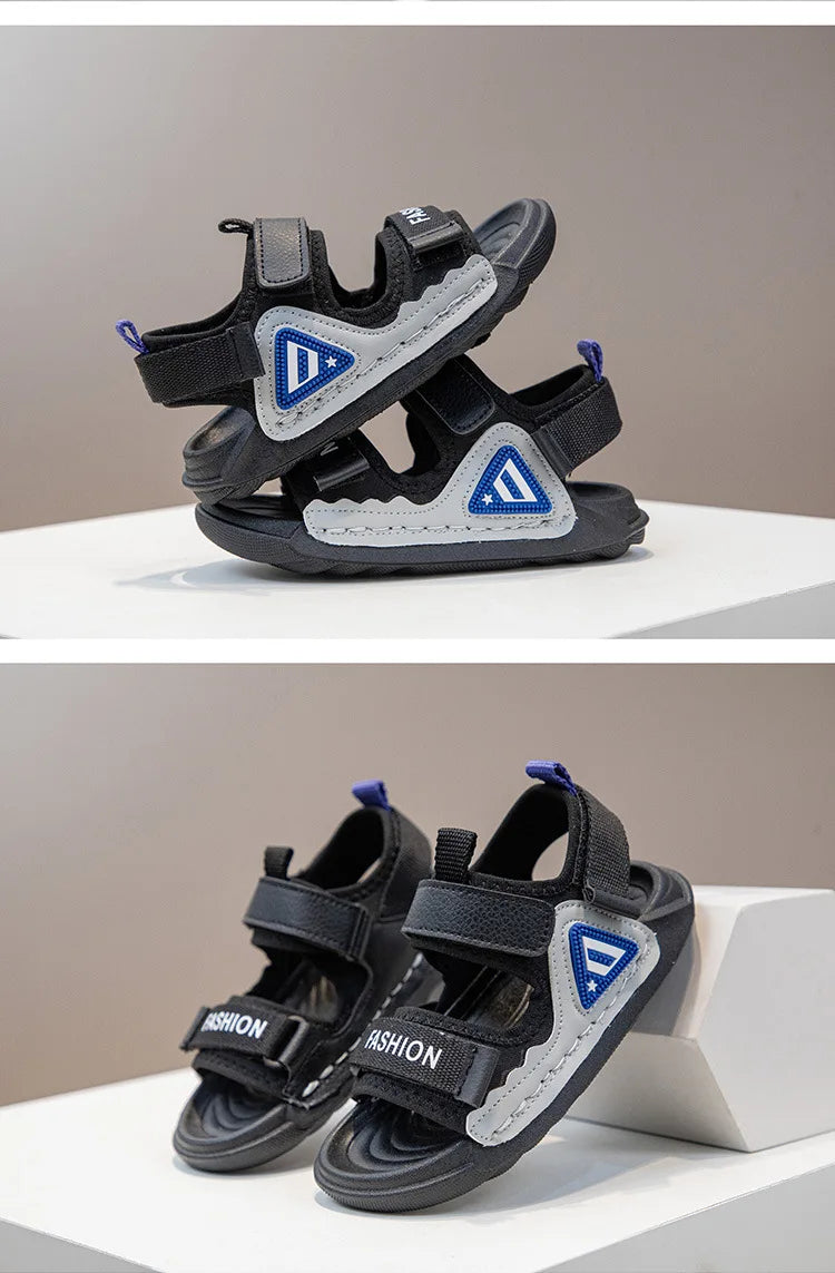Summer New Fashion Trend Outdoor Beach Soft Sole Breathable Kids' Shoes Comfortable Cool Sneakers (Available)