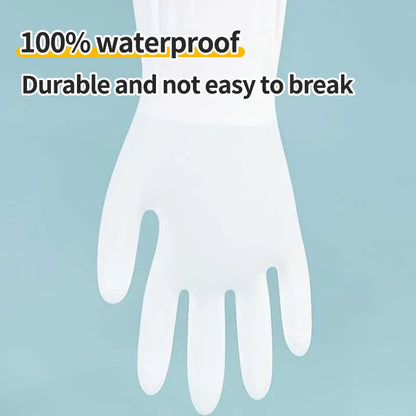 Long Length Nitrile Gloves Disposable Latex Free Powder Free Extended Cuff For Kitchen Cleaning Food Handling Beauty Salon