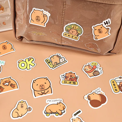 Capybara Stationery Set For Kids Gift Pens Stickers Utility Knife Stationery Gift Box Back To School Learning Birthday Gift