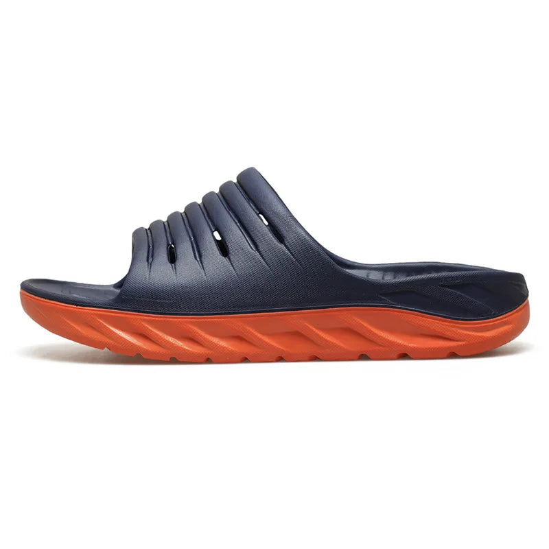 Slippers Men's Summer Large Size 49 Thick-soled Soft Material Arch Shock Absorption Flip-flops Beach Shoes Non-slip Safety Shoes