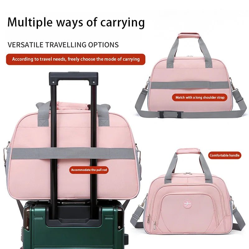 Large-Capacity Travel Bag, Short-Distance Business Trip Tote Bag, Wet and Dry Separation Fitness Bag, Lightweight Waterproof Luggage Bag, Unisex Sports Bag