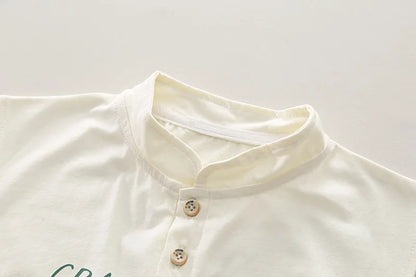 Kids Baby Boy 2 Piece Set Summer Fashion Letter Print Turtleneck Sleeveless T-shirts and Shorts Infant Boys Clothes Outfits