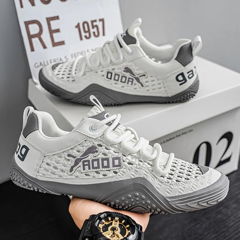 Shoes For Men Mesh Sneakers Summer Casual Breathable Sports Outdoor Hiking Tennis Running Designer Luxury Platform Loafers ( Available )