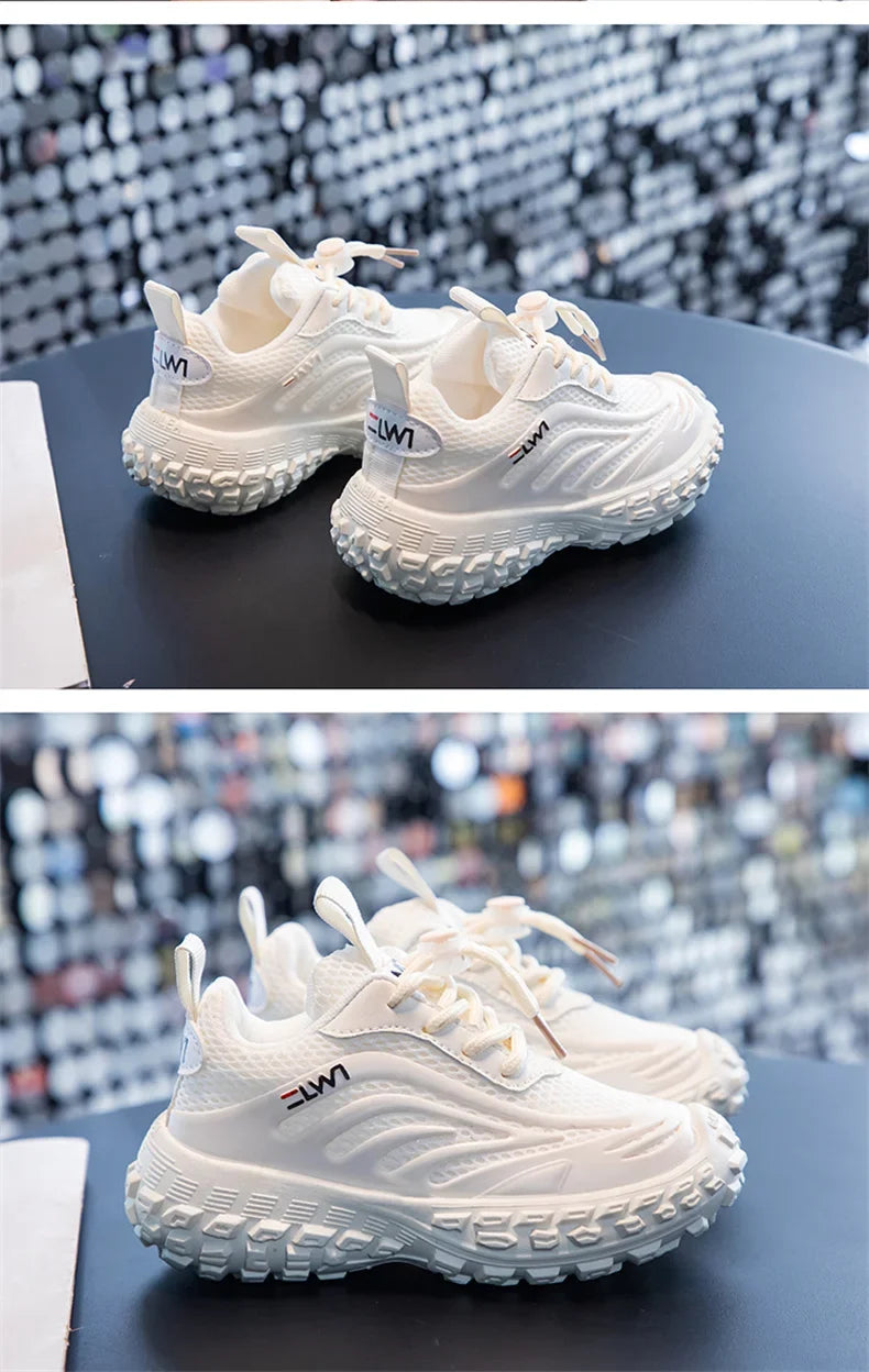 Breathable Mesh Kids Girls And Boys Casual Shoes Rubber Sole Summer Autumn Toddlers Tennis 3-6y