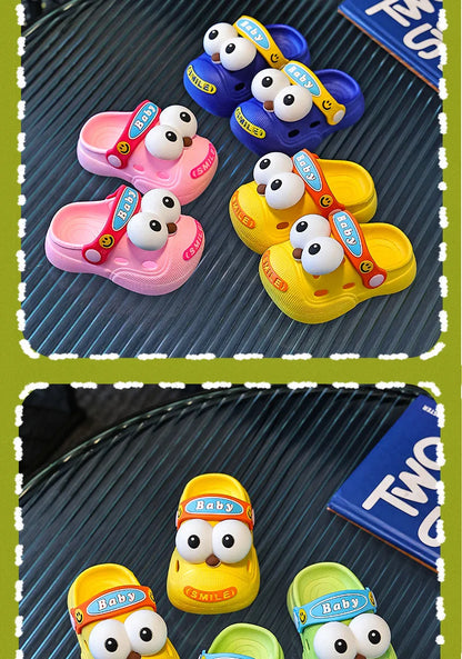 Baby Slippers Cute Princess Garden Children's Shoes Soft Anti slip EVA Children's Beach Shoes