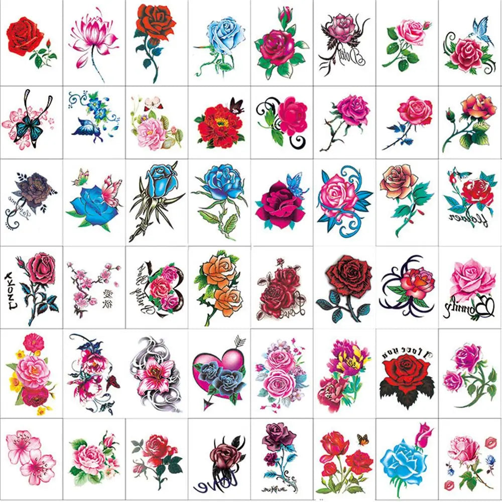 Fashion Butterfly Women Tattoos Body Art Stickers Waterproof Tattoo Stickers Temporary (Available)