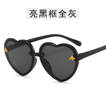 Children Sunglasses Heart-Shape Baby Gradient Sun Shade Cartoon Summer Girls Sunglasses Travel Beach Lovely Sunglasses