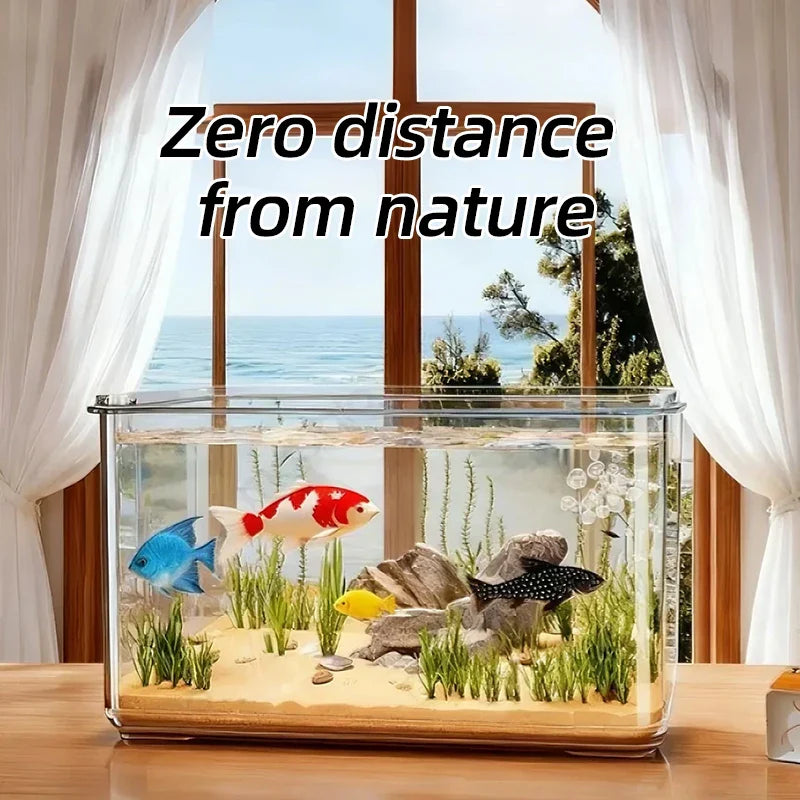 Desktop Fish Tank Bangladesh Transparent Aquarium - Small China Town