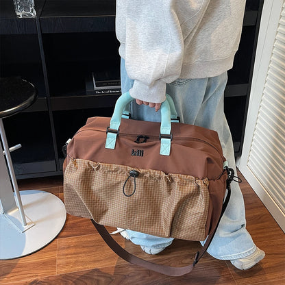 Large Capacity Travel Bag, Lightweight Short-Distance Boarding Bag, Dry and Wet Separation, Crossbody Fitness Bag, Luggage Bag