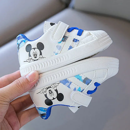 Children's White Shoes Spring and Autumn Kid's Sports Shoes Anti slip Lightweight Boys Board Shoes Soft Sole Baby Casual Shoes