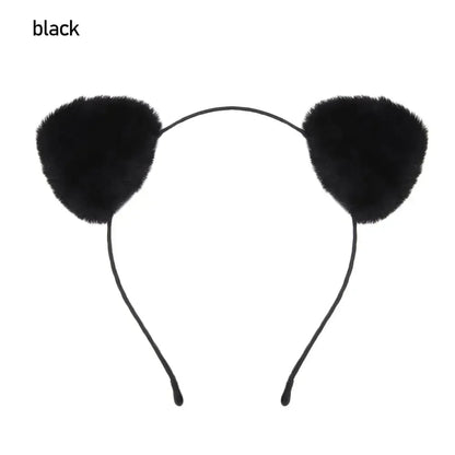 Cute Lace Cat Ears Headband Fancy Dress Hairband Women Girls Cosplay Headwear Masquerade Anime Costume Party
