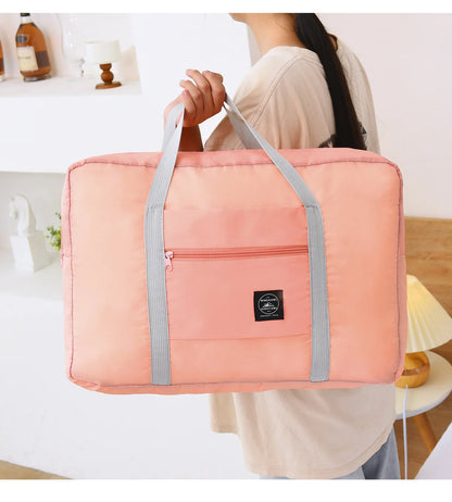 Travel Handbag, Luggage Bag, Travel Storage Bag, Large Capacity Single Shoulder Airplane Bag, Women's Waterproof Folding Bag