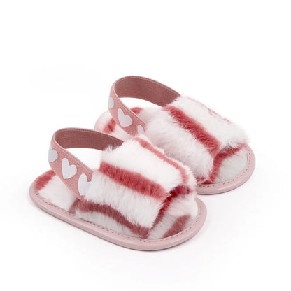 Fashion Faux Fur Baby Shoes For Newborn Spring Winter Cute Infant Toddler Baby Boys Girls Shoes
